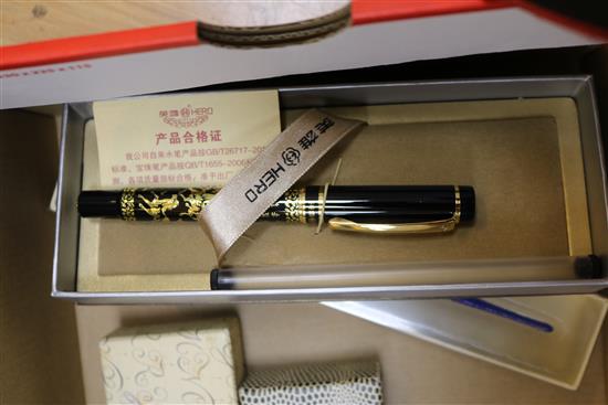 Chinese fountain pens and writing equipment
